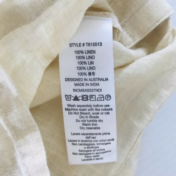 Tigerlily BNWT 100% Linen Ess Zuzela Women's Jumpsuit Size 12 RRP $250 - Picture 9 of 12